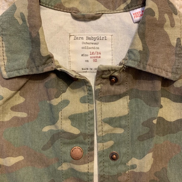 ISO: Zara Baby Girl Camouflage Overshirt - Picture 4 of 6